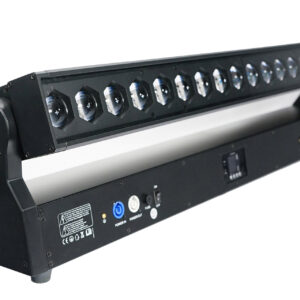 FOS LINEA ZOOM - Barra de zoom LED lineal profesional, 1 metro, Multichips LED de 18x 40W RGBW 4en1, Control de píxeles individual de cada fuente de LED RGBW, Zoom: 4 ° - 45 °, Zoom motorizado: 2 zonas de zoom independientes, Movimiento de inclinación: 205 °,