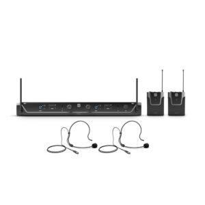 LD Systems U306 BPH 2 Dual - Sistema de micrófono inalámbrico con 2 x bodypack y 2 x micrófonos - 655 - 679 MHz