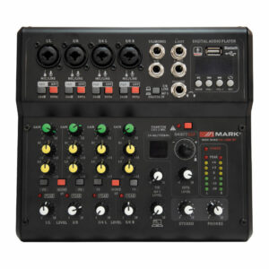 MARK MINI MAX FX USB BT - Mezclador 4+1 canales. Reproductor/grabador. REC USB BT