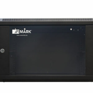 MARK RMI 9 PRO - Armario rack 19'' de 9U para informática e instalación, metálico y puerta con cristal templado.