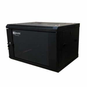 MARK RMI 12 PRO - Armario rack 19''  de 12U para informática e instalación, metálico con puerta de cristal templado.