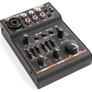 Power Dynamics -  PDM-D301BT - MEZCLADOR DE 3 CANALES USB CON TARJETA DE SONIDO