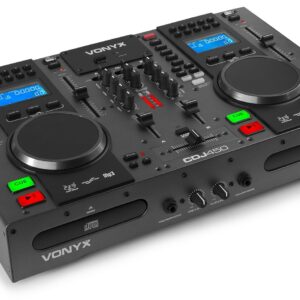 VONYX -  CDJ450 DOBLE REPRODUCTOR MEZCLADOR SOBREMESA CD/MP3/USB CON BT