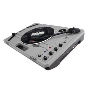 RELOOP - SPIN - Tocadiscos portátil que garantiza la diversión móvil donde quieras! El tocadiscos viene con todo lo que necesitas listo para usar y está especialmente optimizado para rascar y cortar.