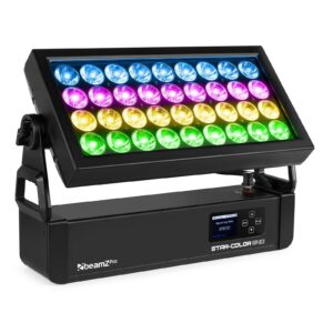 BeamZ Pro -  STARCOLOR540 WASH IP65 21° - DMX512 y WDMX inalámbrico. Los Star-Color540 Wall Washes son potentes proyectores LED arquitectónicos, especialmente diseñados para un refinado bañado de paredes.