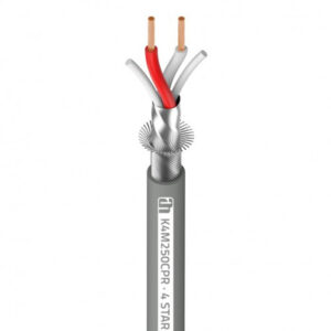 Adam Hall Cables - 4 STAR M 250 CPR - Cable de micrófono 2 x 0,50 mm² Cable de instalación interior LSZH Clase: Eca