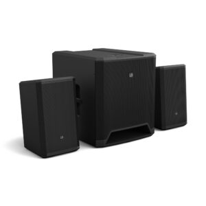 LD Systems -  DAVE 15 G4X - Sistema de PA activo 2.1 compacto,  con subwoofer de 15? y dos satélites de 8? Potencia total: 2060 W Mezclador integrado de 6 canales con ecualizador y reverberación Entrada seleccionable para micrófono, Hi-Z o nivel de línea Entrada digital SPDIF TOSLINK estéreo Transmisión inalámbrica por Bluetooth