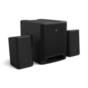 LD Systems - DAVE 18 G4X - Sistema de PA activo 2.1 con subwoofer de 18? y dos satélites de 8? Potencia total: 4000 W Mezclador integrado de 6 canales con ecualizador y reverberación Entrada seleccionable para micrófono, Hi-Z o nivel de línea Entrada digital SPDIF TOSLINK estéreo Transmisión inalámbrica por Bluetooth