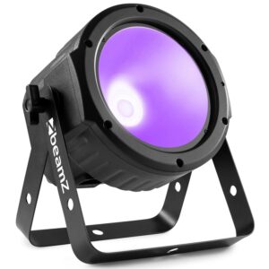 BeamZ -  COB30UV - FOCO FLATPAR , 1x 30W UV COB LED Tecnología COB DMX y autónomo 3 canales DMX Master/esclavo Modo Auto