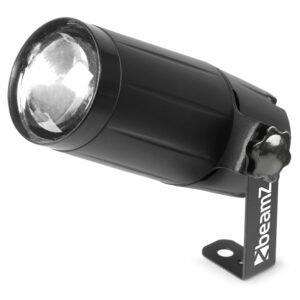 BeamZ -  PS6WB - PIN SPOT 6W LED BASIC, Potente salida de luz (6W) 800lux Angulo Beam 10 grados, 7000 Kelvin