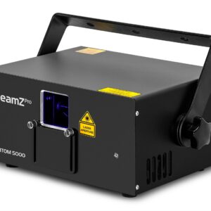 BeamZ Pro - PHANTOM 5000 LASER PURO DIODO RGB, Ritmo de la música o auto Shows Pre-programados DMX in/out via 3-pin XLR Ilda in/out