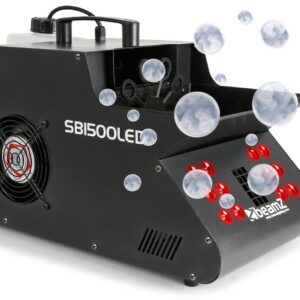 BeamZ -  SB1500LED - MAQUINA DE HUMO YBURBUJAS CON LED RGB, Combinacion de maquina de humo, maquina de burbujas y Led 3 en 1, todo en una sola unidad