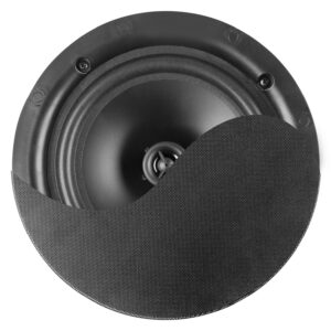 Power Dynamics -  NCSP6B - ALTAVOZ DE TECHO DE BAJO PERFIL 100V 6.5" NEGRO, altavoces de 2 vías de alta calidad incorporan rejilla metálica (con enganche magnético) Output power: RMS	30W