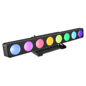 Beamz Profesional -  LUCID 2.8 -  BARRA DE LED COB 8X 30W RGBW, Beam angle 45° Emitancia luminosa	4.300 lx @ 1m DMX channels	3, 4, 5, 6, 12, 32, 36 DMX connection 3-pin XLR, 5-pin XLR