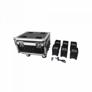 Showtec - EventLITE 4/10 Q6 Set - Caja de transporte incl. seis unidades de EventLITE 4/10 Q6