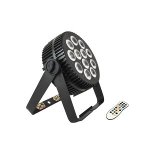 MARK - MKL 120 P RGBW - Foco LED 12 x RGBW 8w c.u.. Mando IR incluido. 4/ 8 canales DMX