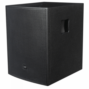 DAP NRG-15SA Subwoofer réflex de bajos activo de 15", RMS de 500 W, SPL máx. de 121 dB a 1 m Rango de frecuencia de 50 a 170 Hz DSP interno con cuatro modos