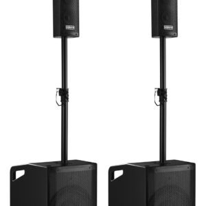 VONYX - VX1050BT - CONJUNTO ACTIVO BAFLES 2.2. Conjunto completo Plug & Play de altavoces 2x 12" Subwoofer (activo y pasivo) Tops 2x doble 3x 4,5" un tweeter y otro de medios. BT, MP3, USB, SD