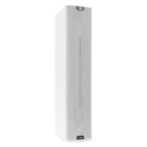 Power Dynamics -  PDCS403 -  COLUMNAS ACÚSTICAS BLANCA. Columna compacta vertical pasiva 4x 3” para graves y tweeter de 1x 1” Neodimio Sonido de calidad Hi Fi Gran ángulo de dispersión 8Ohm, 130 W. RMS